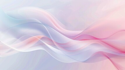 Leinwandbilder - Soft pastel abstract background with smooth gradients and gentle curves.