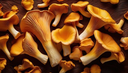 Wall Mural - Chanterelle Mushrooms: Culinary Delights and Health Benefits