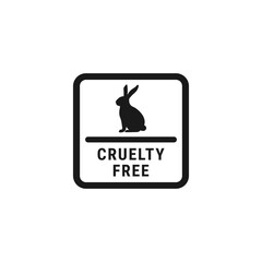 Wall Mural - Cruelty Free Logo or Label Vector For Product Packaging. New Cruelty Free Logo for product packaging design element. Great Cruelty Free Stamp for Product packaging Design Element.