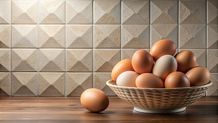 Wall Mural - Perfectly fitted eggs wallpaper for a visually appealing kitchen , food, eggs, wallpaper, pattern, kitchen, background