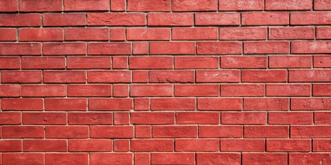 Canvas Print - Wall of red (maroon) facing bricks with rough texture , bricks, red, maroon, wall, background, texture