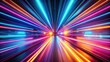 © Sujid - Vibrant neon light streaks in motion resembling futuristic speed , speed, motion, futuristic, neon, vibrant, dynamic