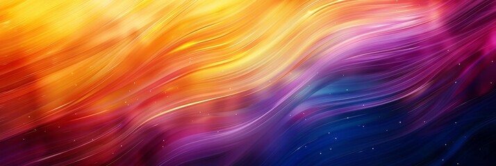 Wall Mural - a vibrant wave backdrop featuring a variety of artistic and colorful design elements