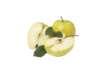 Wall Mural - PNG, Green apples, isolated on white background