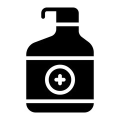 Wall Mural - hand sanitizer glyph icon