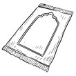 © nikagraphic - prayer mat handdrawn illustration