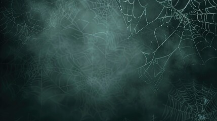 Halloween Background Spooky Cobweb In The Darkness
