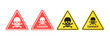 © Jer - Hazard Warning Danger Signs. Skull, Crossbones, Skeleton, Toxic, Chemical, Danger Zone. Vector Illustrations.