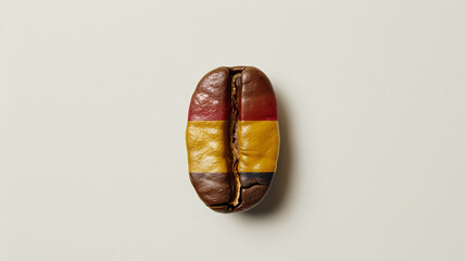 Wall Mural - Coffee Bean with the Flag of Belgium