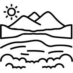 Sticker - Serene Lake Icon