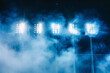 © Emanuel - Bright stadium arena lights with smoke