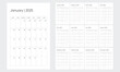 © MdSabbir - 2025 minimalist wall calendar, 2025 monthly wall calendar, calendar printable