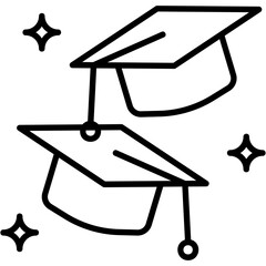 Sticker - Graduation Cap Icon