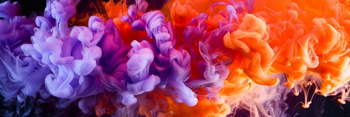 Wall Mural - colorful and mesmerizing ink swirls in rich and vibrant hues, creating a stunning visual effect
