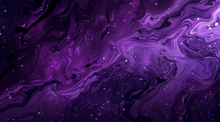 Wall Mural - cosmic purple swirl embarking on a comicstyle journey through the stars and colors