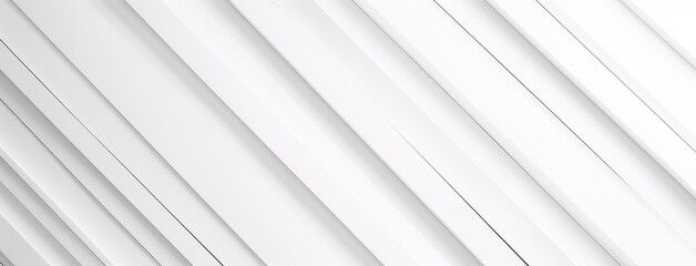 Poster - Abstract White Geometric Pattern Background