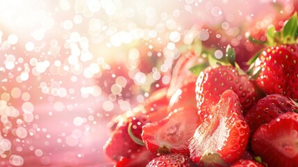 Canvas Print - Fresh Red Strawberries