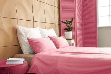 Sticker - Interior of modern stylish bedroom