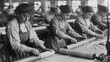 © evening_tao - Historic Textile Factory Women at Work