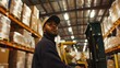 © evening_tao - Focused Warehouse Worker Operating Forklift