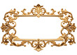 © SYLVIA - antique gold frame isolated