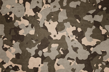 Wall Mural - texture of fabric with military camouflage. military theme background.