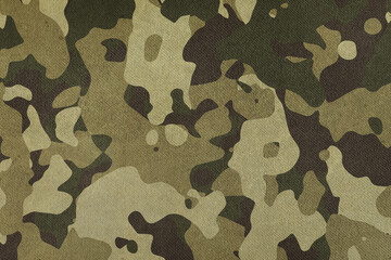 Wall Mural - texture of fabric with military camouflage. military theme background.