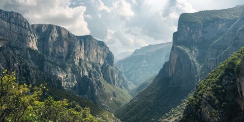 Wall Mural - Mountain Valley Landscape