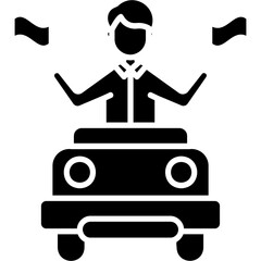 Wall Mural - Parade Car Icon