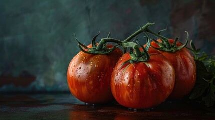 Canvas Print - Organic ripe red tomatoes