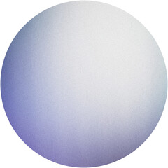 Poster - Circular gradient with a grainy texture, transitioning from white to purple on a transparent background