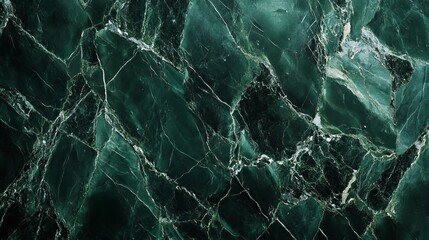 Wall Mural - Glossy dark green marble design for banners, backdrops, or 3D mapping.