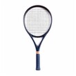 © Thi - a tennis racket with detailed strings, rendered in watercolor style. Isolated on a white background