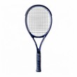 © Thi - a tennis racket with detailed strings, rendered in watercolor style. Isolated on a white background