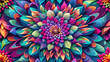 © SAKIB Graphics World - abstract floral background. illustration of a flower. Natures beauty captured in colorful flower close up generative AI