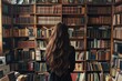 © Alexandr - Woman with bookshelf