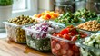 © Julia Jones - Freshly Chopped Vegetable Ingredients Prepped for Cooking