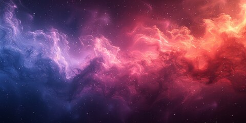 Wall Mural - A mesmerizing cosmic nebula displaying vivid colors in a starry backdrop, perfect for space-themed projects.