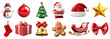 © Rawpixel.com - 3d christmas png element set on transparent background