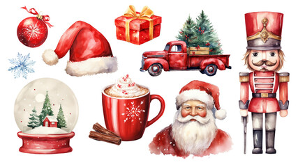 Poster - Christmas Ornaments png cut out image set