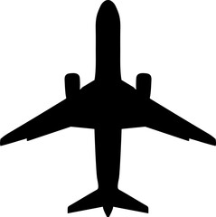 airplane silhouette clipart design illustration