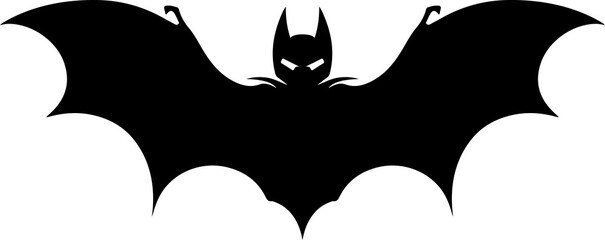 Bat silhouette clipart design illustration