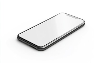 mockup Smartphone, mobile phone, blank screen, isolated on white background, full depth of field , ai