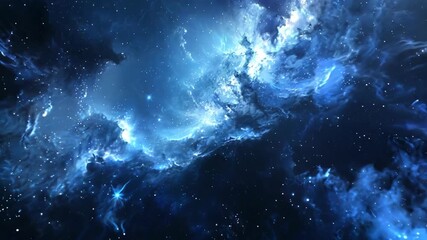 Wall Mural - Colorful cosmic nebula in deep space. Galaxy exploration and universe beauty. Moving through outer space. Banner, poster, wallpaper. Science fiction