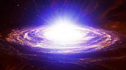 Wall Mural - The big bang forming galaxy. Explosion in deep space. Cosmic phenomena. Universe exploration and astronomy concept. Travel through outer space. Science fiction