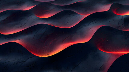 Wall Mural - Black and red sand texture with wave swirl, modern texture. Banner background panorama for web design template, greeting card background and place for text.