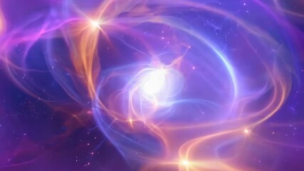 Wall Mural - Colorful cosmic nebula in deep space. Galaxy exploration and universe beauty. Moving through outer space. Banner, poster, wallpaper. Science fiction