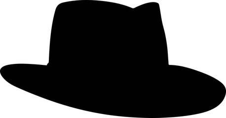 Hat silhouette clipart design illustration