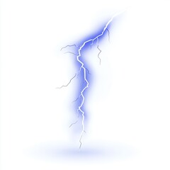 Aufkleber - High-Voltage Thunderstorm Strikes with Blue Lightning PNG Effect on Transparent Background. High-Voltage Thunderstorm Effect with Glistening and Shining.