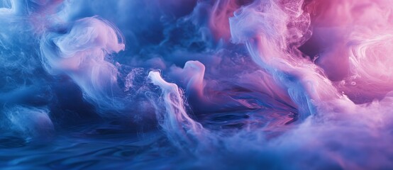 Aufkleber - A spooky Halloween background with copy space image uses real smoke with an empty center to create an explosive fog effect.